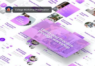 教育学院工作坊培训PPT模板 - 顶尖PPT
