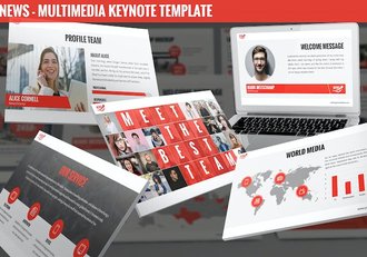 新闻媒体内容传播方案Keynote模板 - 顶尖PPT