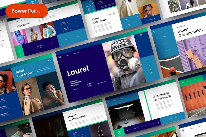 国外产品图片摄影展示商业商务通用PPT模板 - 顶尖PPT