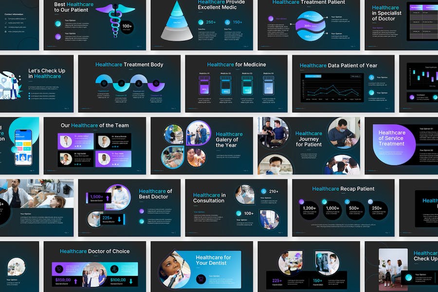 医疗保健诊所服务宣传推广PPT模板 - 顶尖PPT
