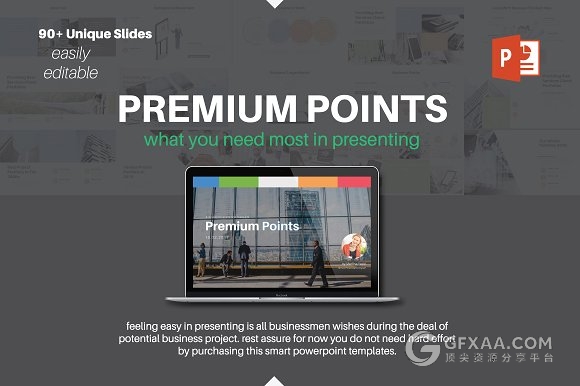 90多页欧美商务风格PPT模板 - 顶尖PPT