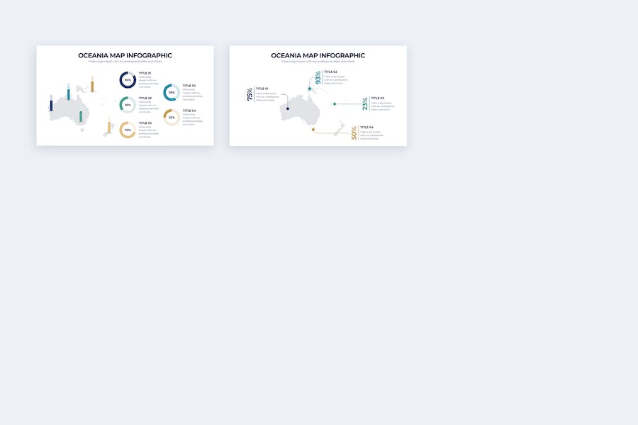 大洋洲地图keynote模板 - 顶尖PPT