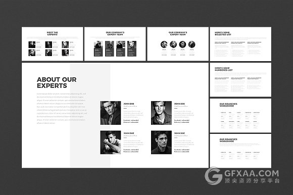 130页简约排版风格PPT模板 - 顶尖PPT