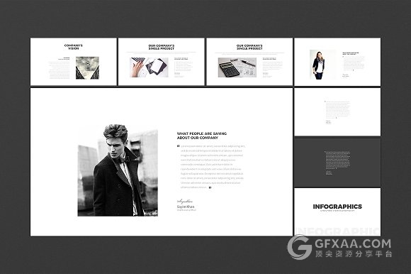 130页简约排版风格PPT模板 - 顶尖PPT