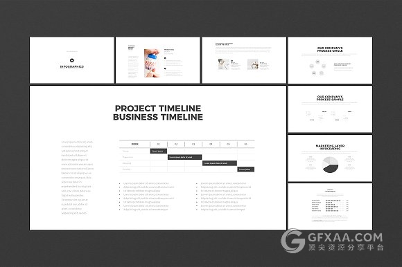 130页简约排版风格PPT模板 - 顶尖PPT