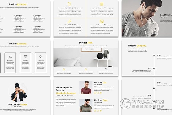 97页产品产品人物介绍PPT模板 - 顶尖PPT