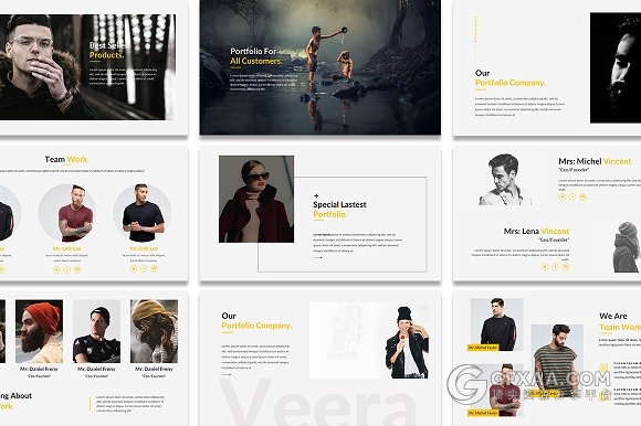 97页产品产品人物介绍PPT模板 - 顶尖PPT