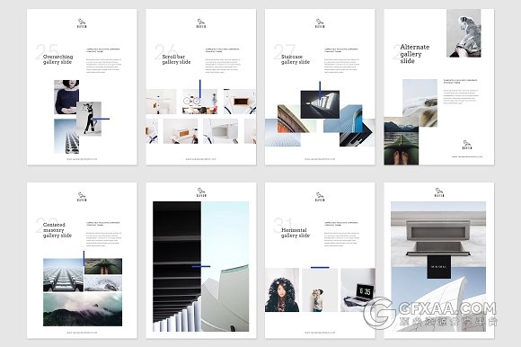 60多页A4简约画册风格keynote模板 - 顶尖PPT