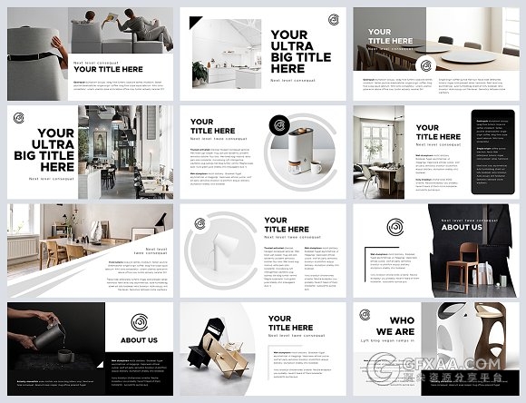 100页简约文艺产品展示PPT模板 - 顶尖PPT