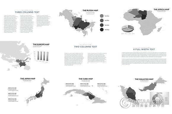 122页简约图片展示keynote模板 - 顶尖PPT