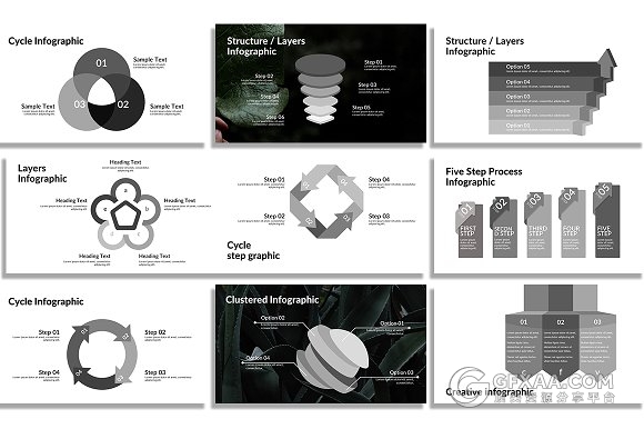122页简约图片展示keynote模板 - 顶尖PPT