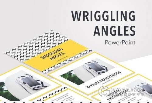 32页创意波浪线PPT模板 - 顶尖PPT