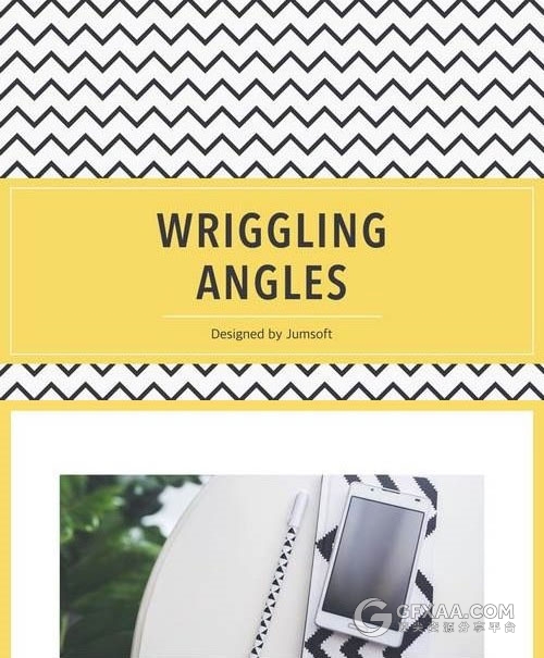 32页创意波浪线PPT模板 - 顶尖PPT