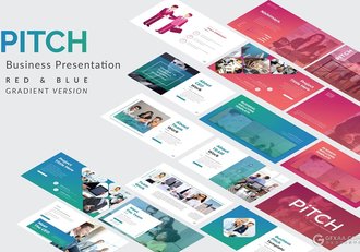 2种渐变配色83页商务多用途PPT模板 - 顶尖PPT