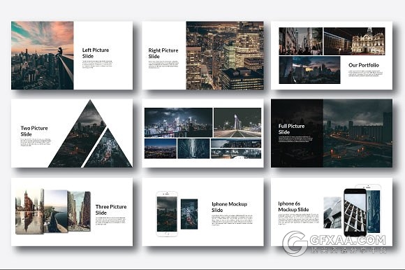 50页简约图片展示商务多用途PPT模板 - 顶尖PPT