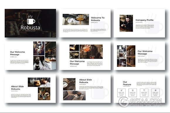 41页咖啡产品介绍业务合作洽谈PPT模板 - 顶尖PPT