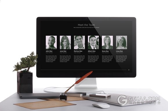 20页黑色商务风格PPT模板 - 顶尖PPT