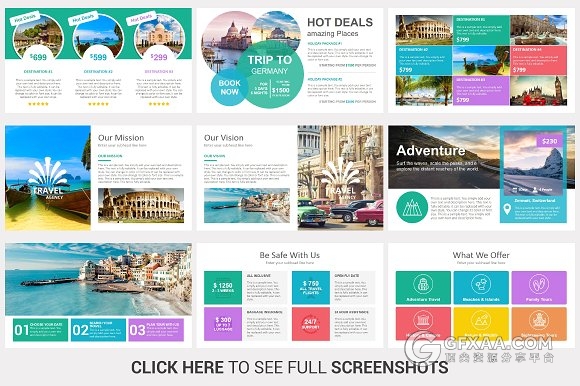 60多页旅游景区介绍PPT模板 - 顶尖PPT