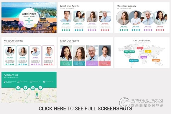 60多页旅游景区介绍PPT模板 - 顶尖PPT