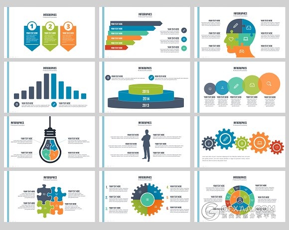 100页欧美风格工作总结计划PPT模板 - 顶尖PPT