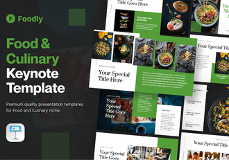 餐饮食品烹饪keynote模板 - 顶尖PPT