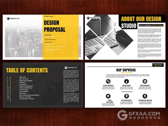 27页大标题杂志风格PPT模板 - 顶尖PPT