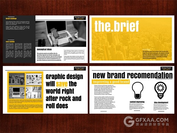 27页大标题杂志风格PPT模板 - 顶尖PPT