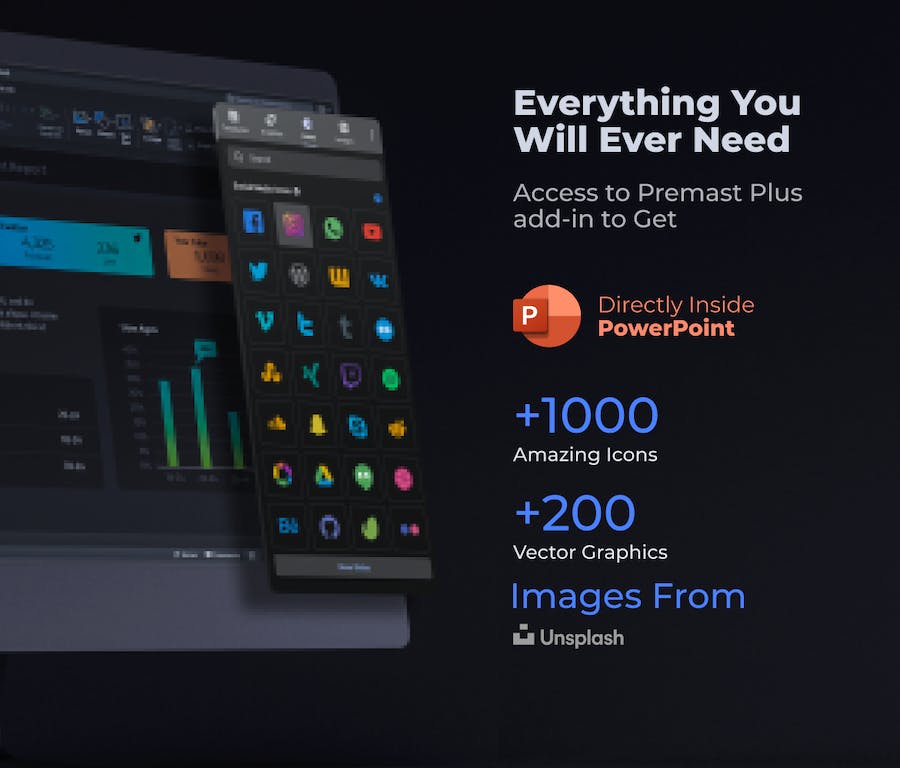 年度报告数据报表PPT模板 - 顶尖PPT
