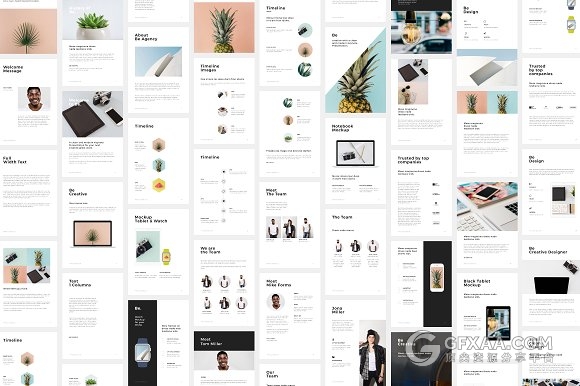 125页AE尺寸规格PPT模板包含30张高清图片 - 顶尖PPT