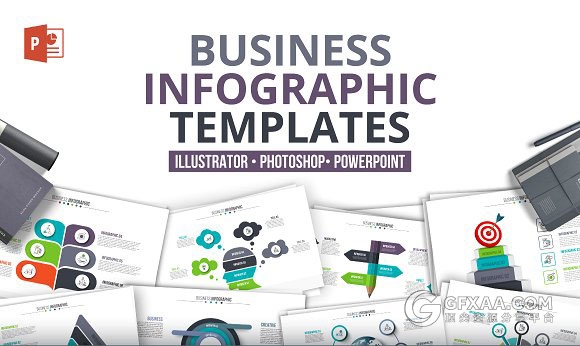 42页欧美微粒体风格数据图表7种格式 - 顶尖PPT