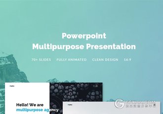 75页简约文艺青年风格PPT模板 - 顶尖PPT