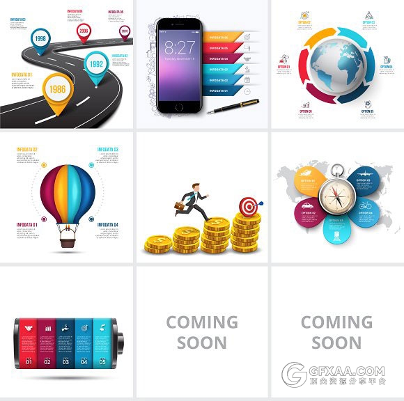 28款精美写实风格图形图标素材PSD格式 - 顶尖PPT