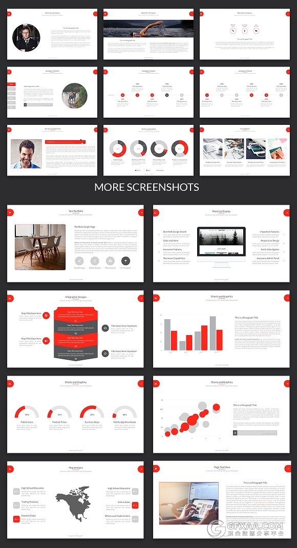 80页高端商务keynote模板两种底色模板 - 顶尖PPT