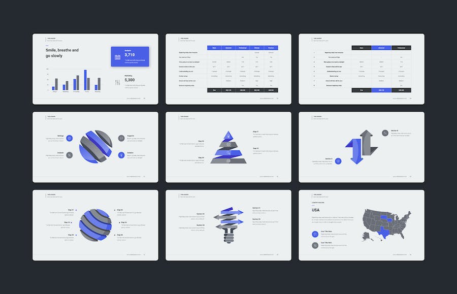 业务分析汇报国外PPT模板 - 顶尖PPT