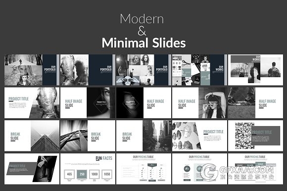 194页10种色彩模板简约大气PPT模板 - 顶尖PPT