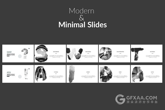 194页10种色彩模板简约大气PPT模板 - 顶尖PPT