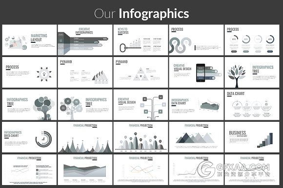 194页10种色彩模板简约大气PPT模板 - 顶尖PPT