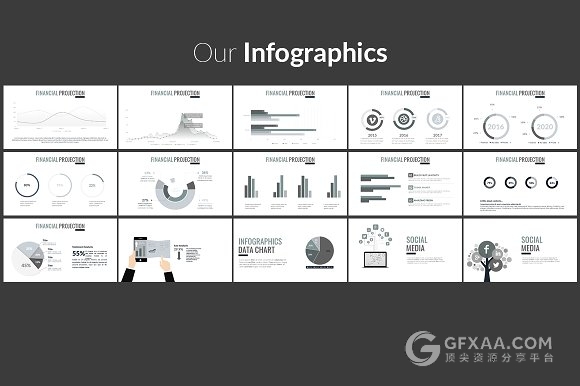 194页10种色彩模板简约大气PPT模板 - 顶尖PPT