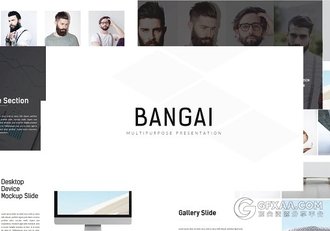 简约风格图片展示PPT模板 - 顶尖PPT