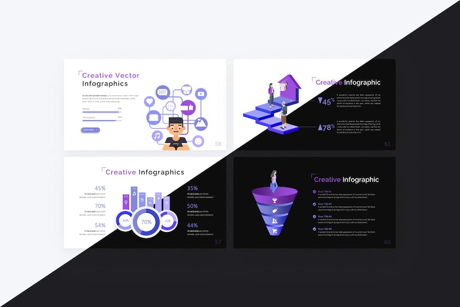 欧美时尚流行风格keynote模板 - 顶尖PPT