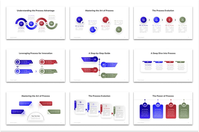 流程步骤信息图形PPT模板 - 顶尖PPT