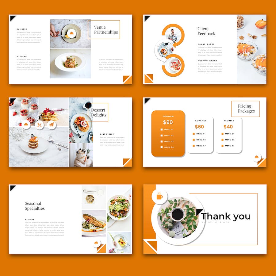 餐饮连锁饮品美食主题Keynote模板 - 顶尖PPT