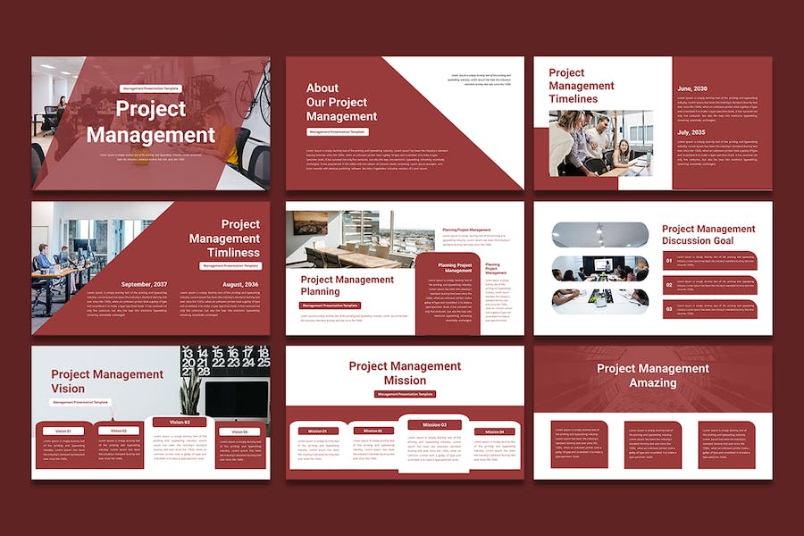 项目管理商业商务风格keynote模板 - 顶尖PPT