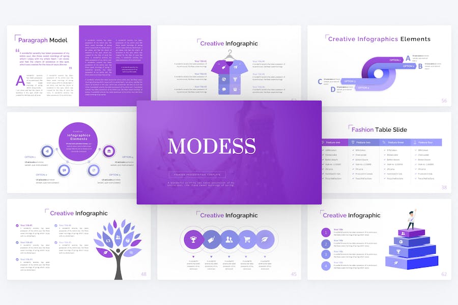 欧美时尚流行风格keynote模板 - 顶尖PPT