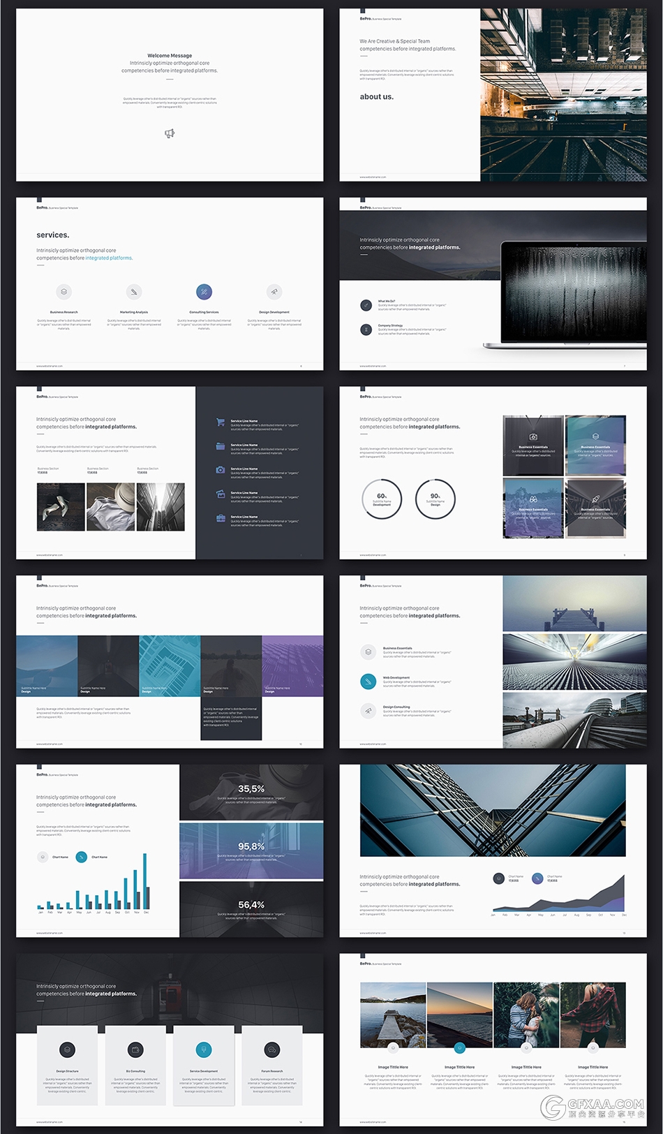 100多页简约商务范PPT多用途模板 - 顶尖PPT