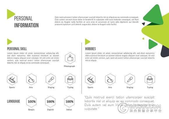 13页创意三角形组合PPT模板 - 顶尖PPT