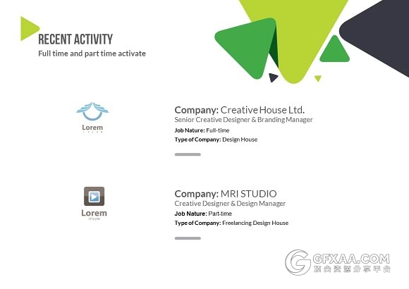 13页创意三角形组合PPT模板 - 顶尖PPT