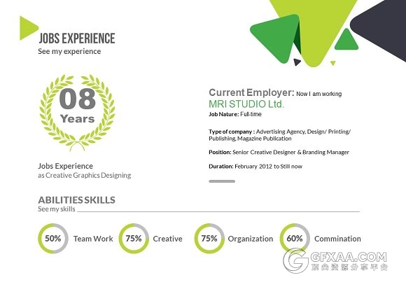 13页创意三角形组合PPT模板 - 顶尖PPT