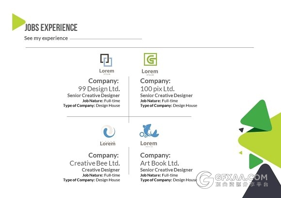 13页创意三角形组合PPT模板 - 顶尖PPT