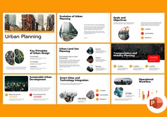 城市规划方案展示幻灯片PPT模板 - 顶尖PPT